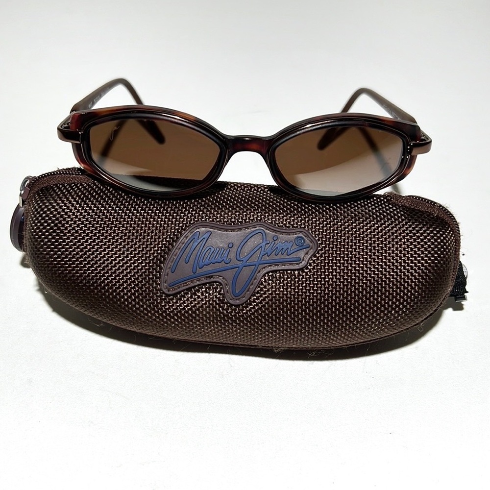 Rare Maui Jim MJ 121-10 Sunglasses Italy Oval